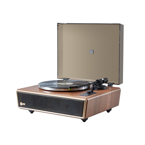Arkrocket Huygens Bluetooth Turntable with Built-in Speakers