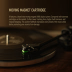 Arkrocket Huygens Bluetooth Turntable with Built-in Speakers